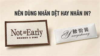 Nên Dùng Nhãn Dệt Hay Nhãn In Cho Quần Áo?